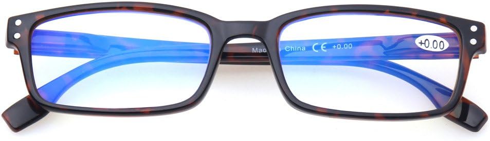 2 pares de gafas para computadora con protección UV, bloqueo de rayos azules, antirreflejo y resistentes a rayones, 1.75, Paquete de 2 colores