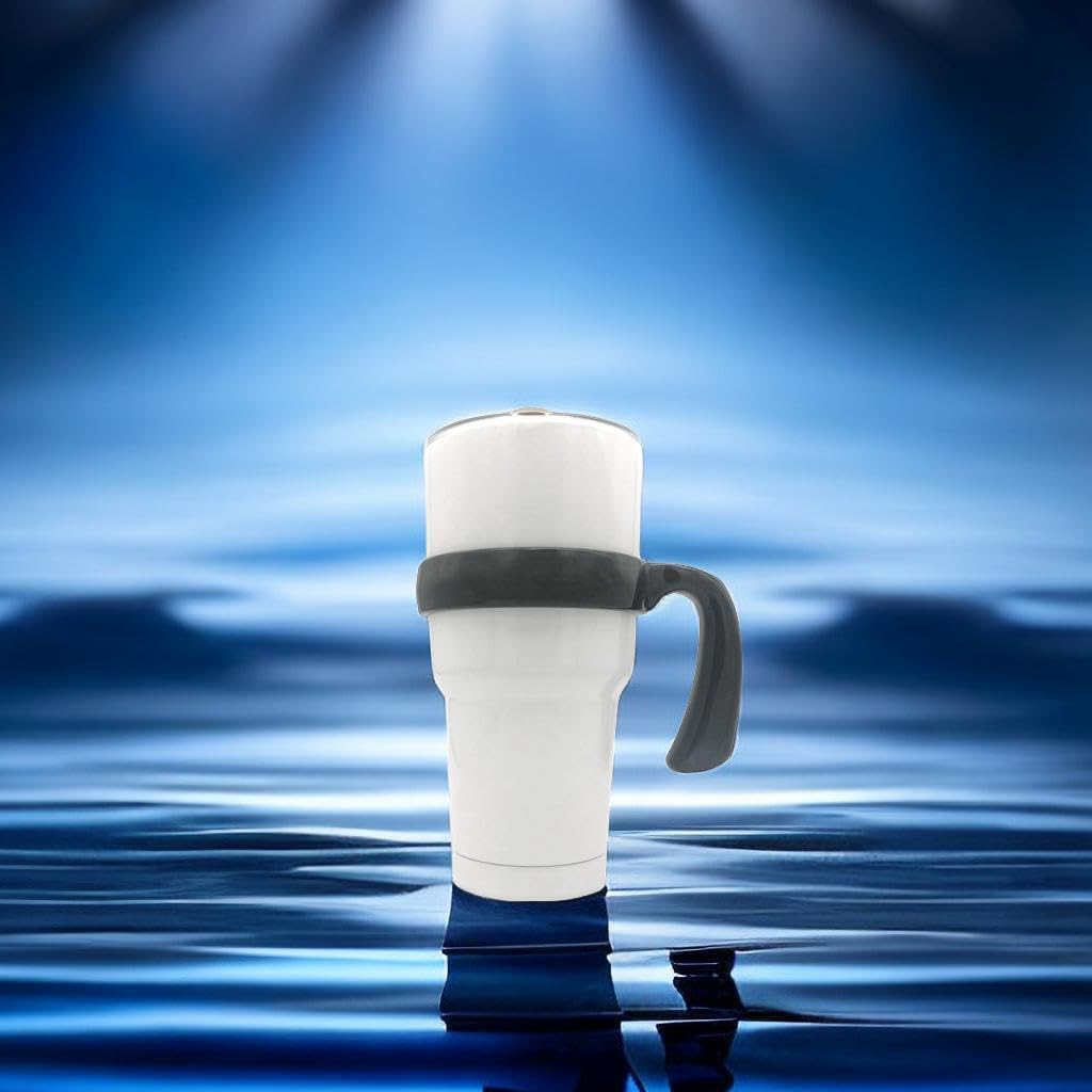 Mango para vaso de 30 onzas, antideslizante para taza de viaje con agarre para vasos aislados al vacío, adecuado para vasos Yeti Rambler, Trail,