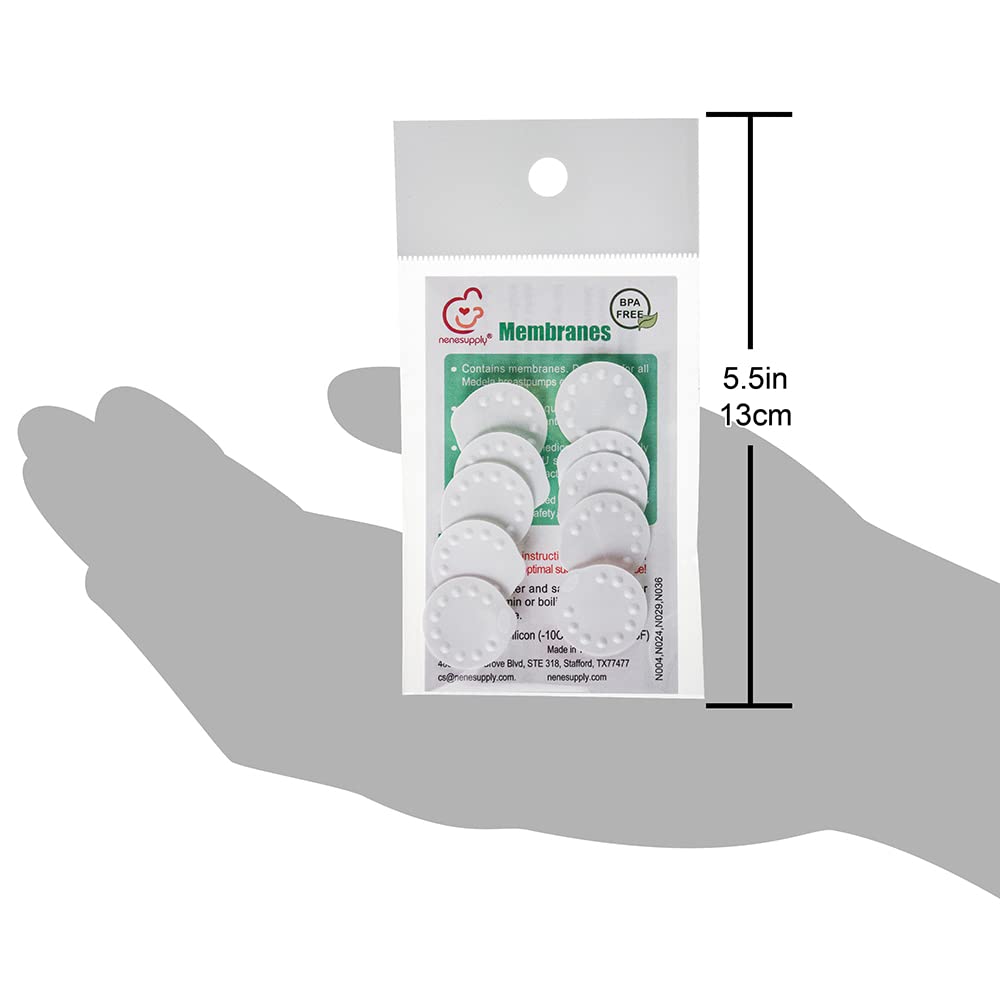 Nenesupply Membranas de 10 piezas compatibles con válvula Medela y válvula Nenesupply. Membrana Medela no original. Compatible con bomba en estilo