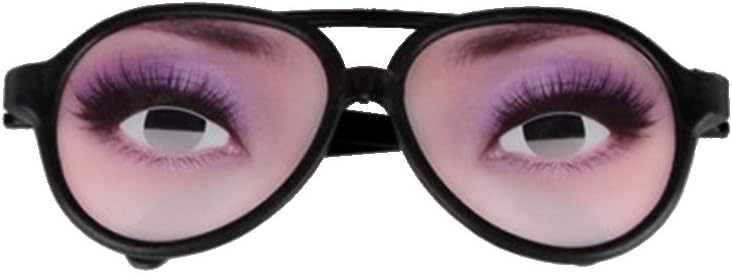 TOYANDONA Divertidos gafas de disfraz de ojos para Halloween, accesorio de fiesta del día de los tontos, 8 piezas (patrón aleatorio)