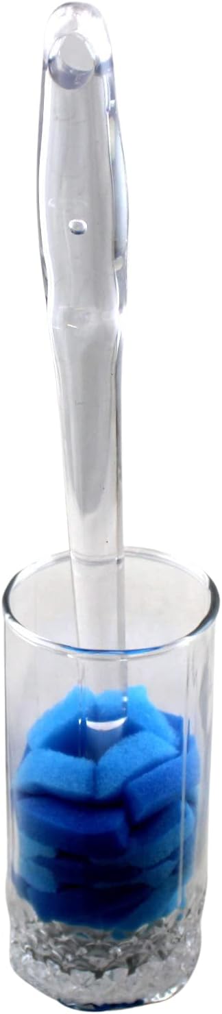 Cepillo multiusos de esponja de 11.5 pulgadas con mango ergonómico transparente y cómodo (2)