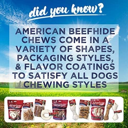 Pet Factory American Beefhide Chips – Golosinas masticables para perros, sabor a pollo, 32 onzas