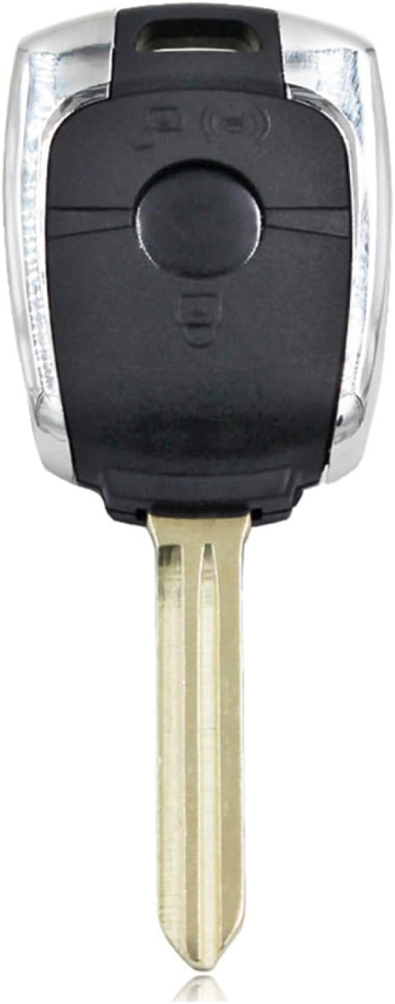 Oulesh Fundas para llavero de coche para SsangYong Korando, 3 botones remoto carcasa de carcasa con hoja de llave