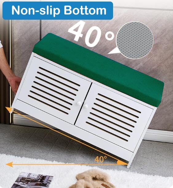 Cojín de banco de 40 x 18 pulgadas, cojines suaves antideslizantes para muebles para banco, sofá columpio con lazos, marrón