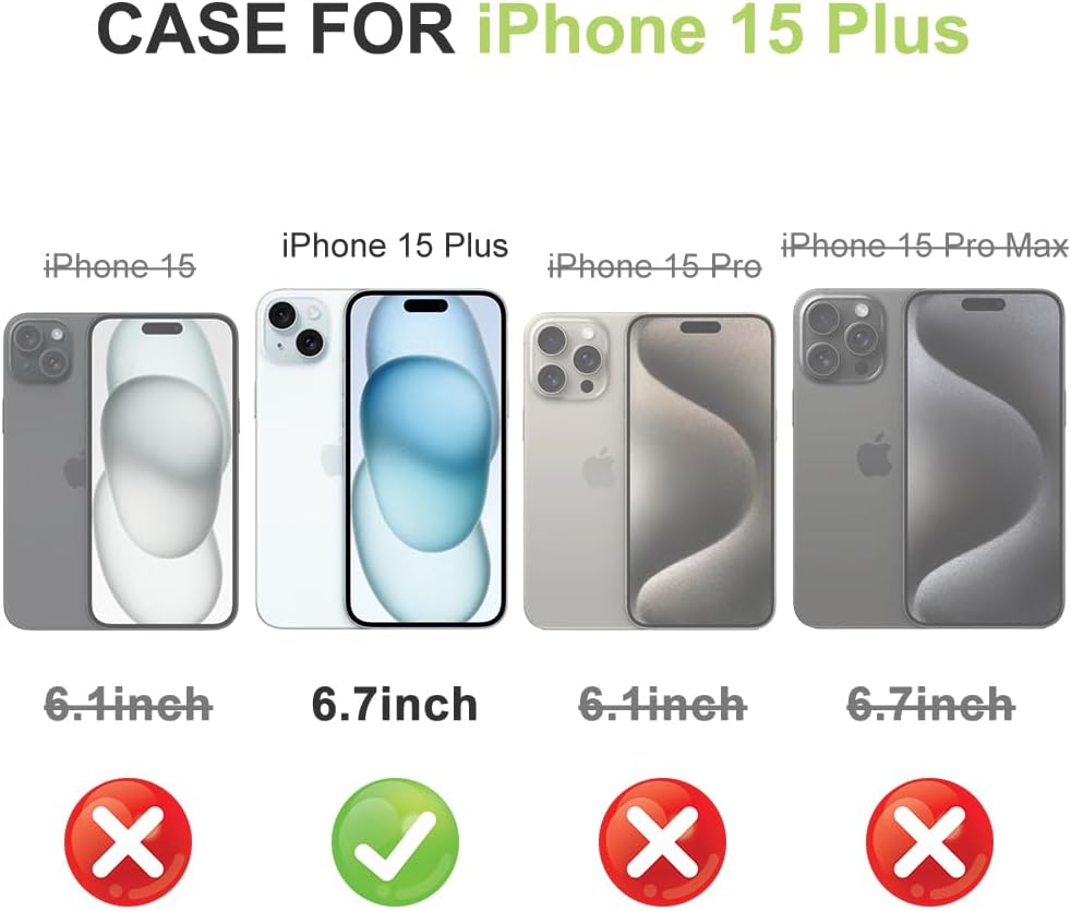 Funda para iPhone 15 Plus con cubierta de anillo forro interior de microfibra soporte de anillo giratorio de 360 Soporte magnético para automóvil