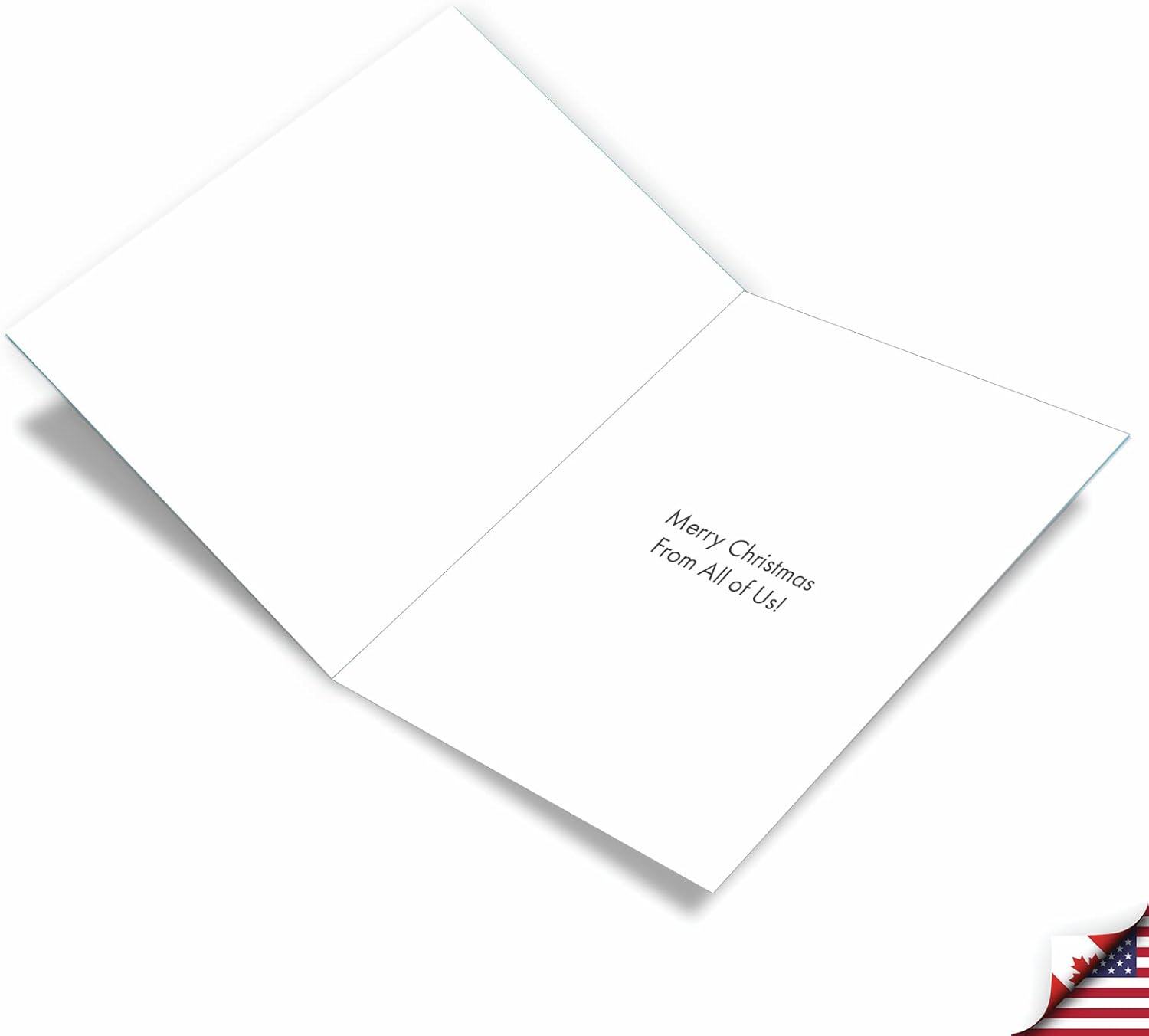 The Best Card Company – Tarjeta de Navidad Big Group (8.5 x 11 pulgadas) – Animales divertidos, tarjeta de felicitación festiva de todos nosotros –