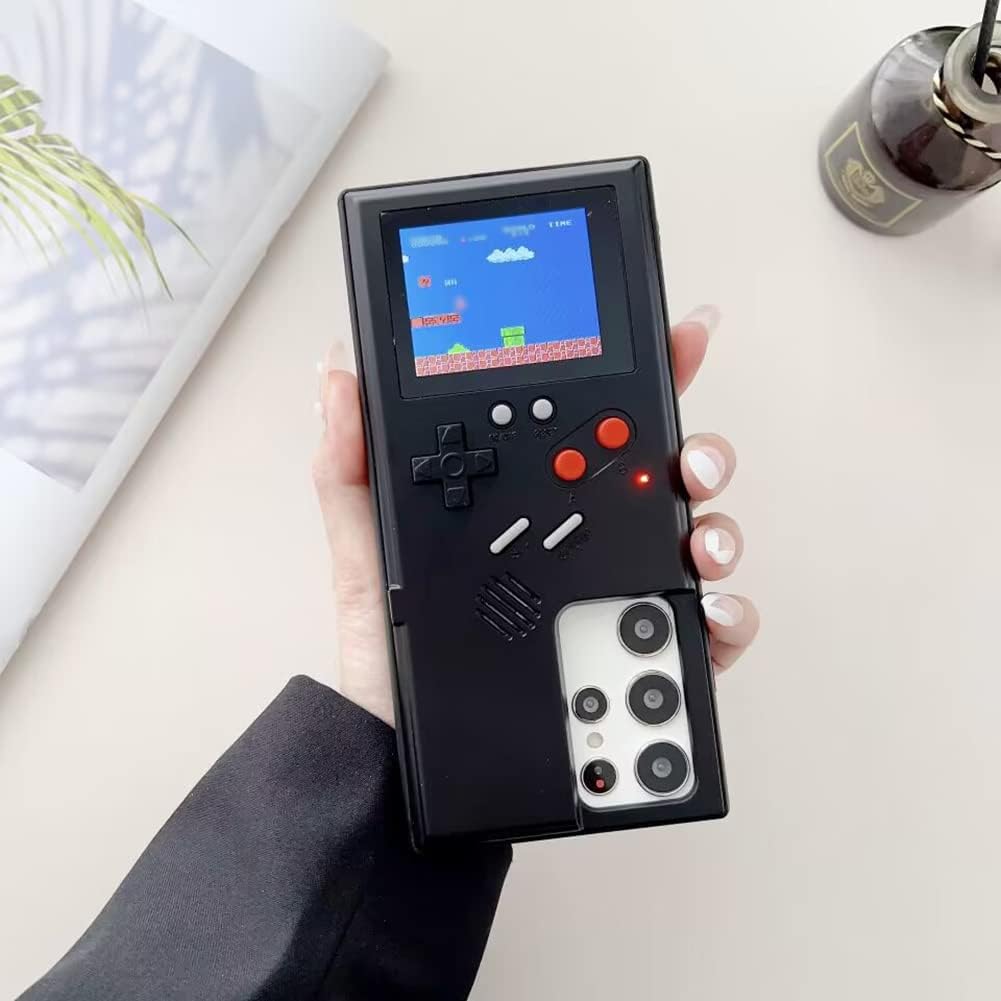 Gameboy – Funda para Samsung Galaxy S23 Ultra 36 juegos integrados, funda de videojuegos retro para Galaxy S23 Ultra, funda protectora para Galaxy