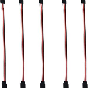 Extensión servo de 3 pines, macho y hembra JR Plug servo Cable de extensión de plomo, utilizado para aviones RC Quadcopter (6 tamaños) 15 cm5.9 in Extensión servo de 3 pines, macho y hembra JR Plug servo Cable de extensión de plomo, utilizado para aviones RC Quadcopter (6 tamaños) 15 cm5.9 in