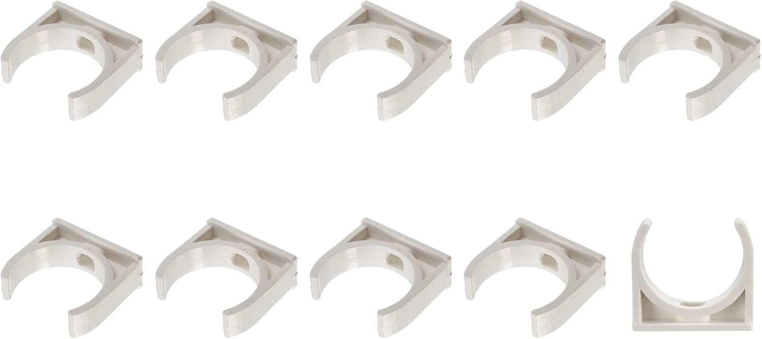 Clips de tubo de agua de PVC (1.575in1.57 pulgadas), 20 unidades, abrazaderas de plástico en forma de U, para manguera de tubería, suministro de