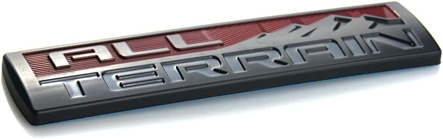 Juego de 2 calcomanías de repuesto para guardabarros de 8 pulgadas, para todos los terrenos, placa de identificación 3D, para GMC Sierra 2500HD 3500