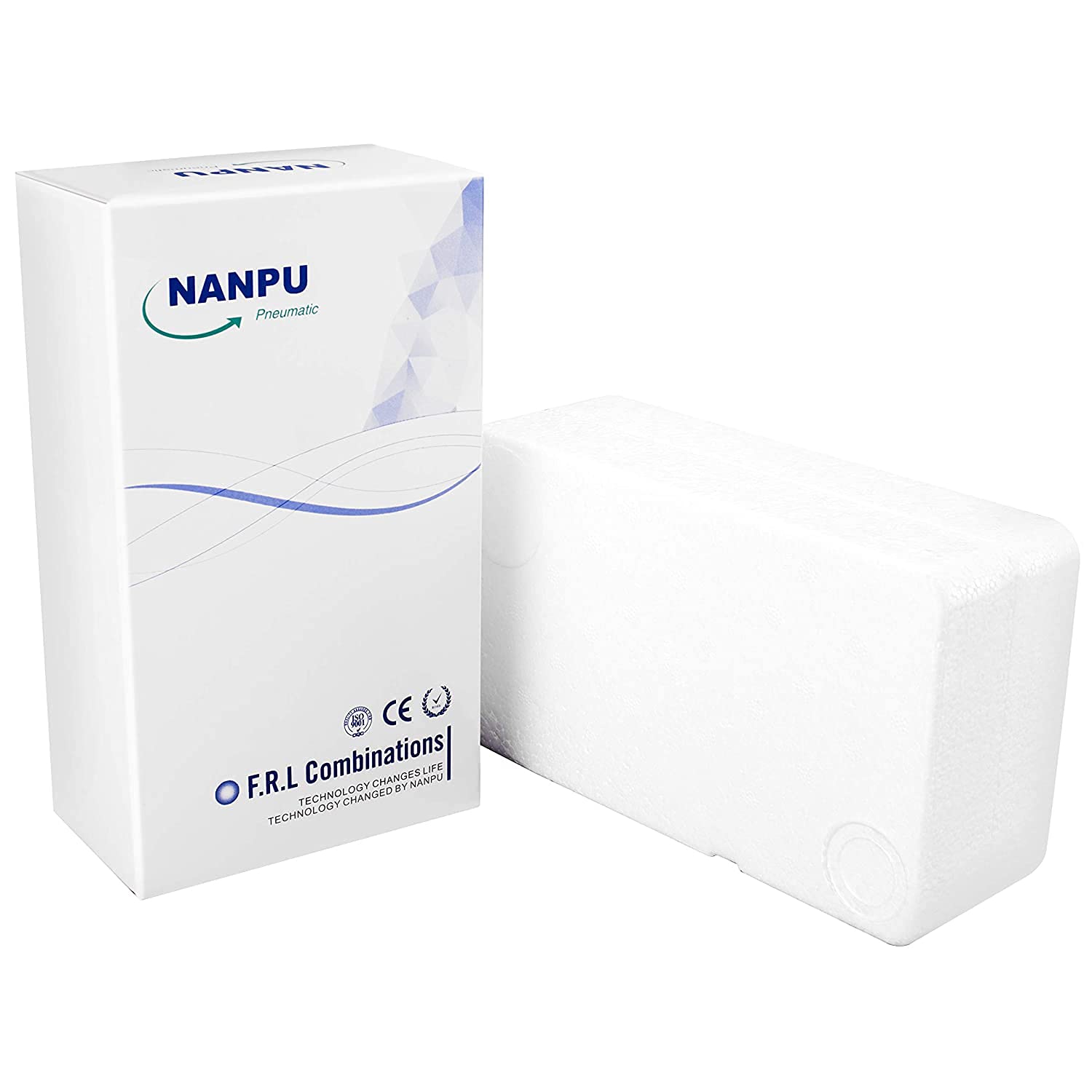 NANPU Sistema de secado de aire de tres etapas, filtro de partículas de 5 micrones, filtros coalescentes de 0.5 y 0.01 micrones, combo de regulador
