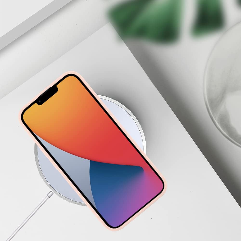 Funda compatible con iPhone 14 Plus de 6.7 pulgadas para mujeres y niñas, bonito patrón de corazón dorado con soporte de mano para muñeca, delgada,