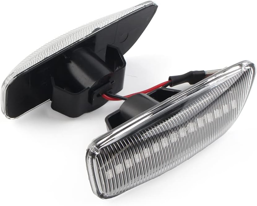 GZYF Luces de marcador laterales para guardabarros delanteros para Volvo S60 S80 MK1 V70 MK2 XC70 XC90 lente transparente, luz ámbar