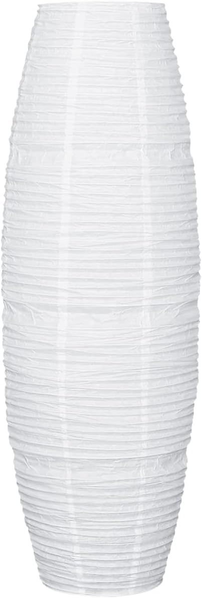 Pantalla de lámpara de pie de papel de arroz, plegable y minimalista, lámparas de papel clásicas modernas de papel, protector de jaula para sala de