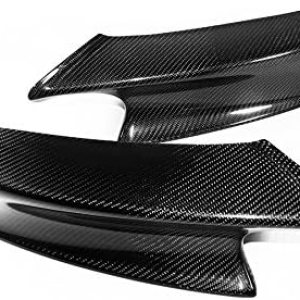 Divisores de labios de parachoques delantero de fibra de carbono real para BMW 2007-2013 E90 E92 E93 M3 SedánCoupeConvertible Divisores de labios de parachoques delantero de fibra de carbono real para BMW 2007-2013 E90 E92 E93 M3 SedánCoupeConvertible