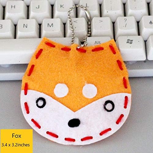 Kit de costura para niños, kit de costura para niños, aprende a coser kits de manualidades, estilo de animales encantadores rana, búho, zorro,