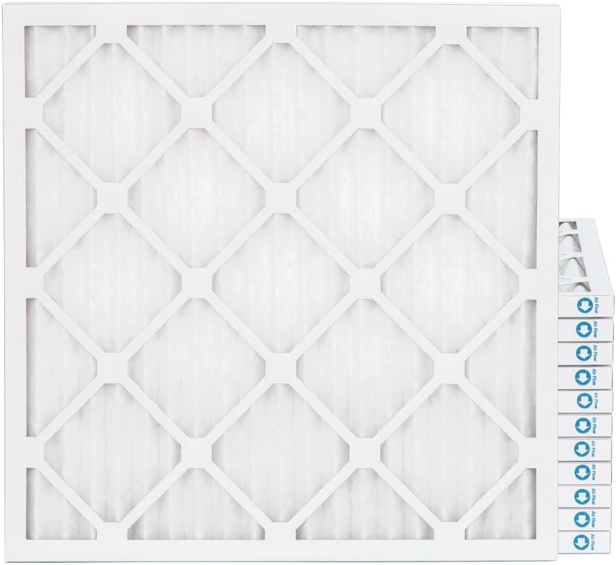 Pamlico Air Filtros de aire de horno de CA plisados MERV 8 22x22x1. Caja de 12. Tamaño exacto 21-34 x 21-34 x 34