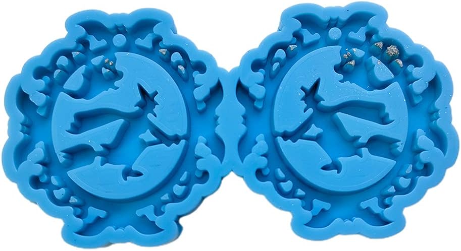 Moldes de resina para pendientes, moldes para aretes, aretes de Halloween, molde de silicona, aretes hechos a mano, colgantes para gotas de oído,