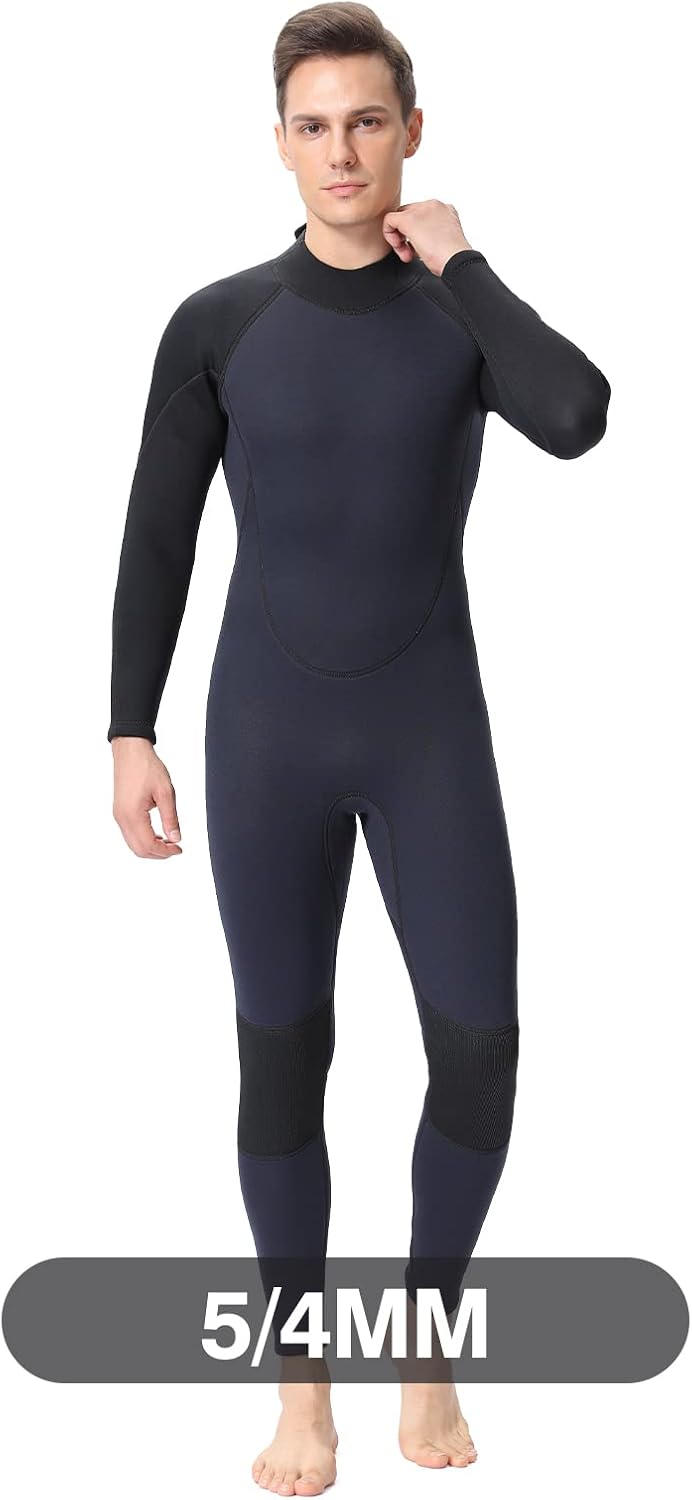 Traje de neopreno de cuerpo completo de 0.118 pulgadas para mujeres y hombres de 0.157 pulgadas y 0.157 pulgadas para agua fría, traje de buceo de