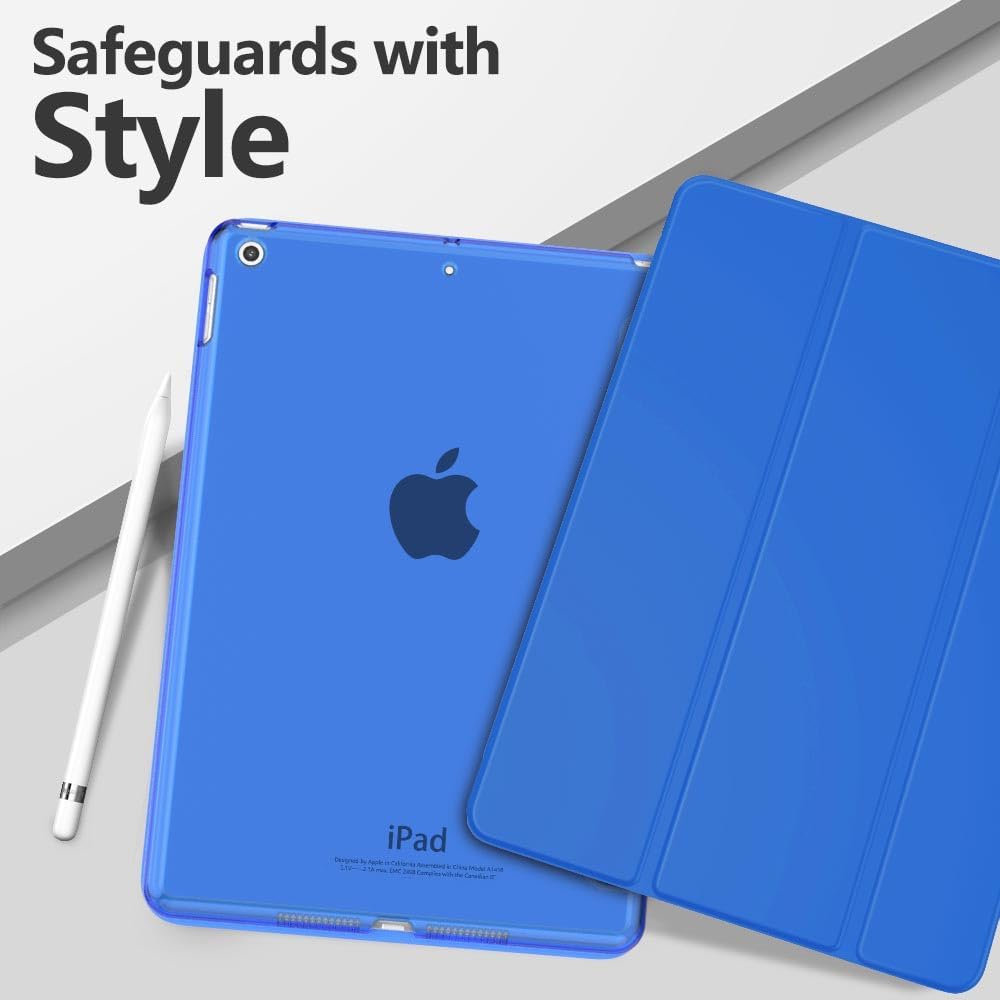 MoKo Funda para iPad 10.2, iPad de 9 generación 2021, iPad de 8 generación 2020, iPad de 7 generación 2019, funda inteligente delgada con soporte