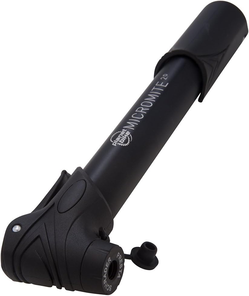 Planet Bike Micromite 2.0 mini bomba de bicicleta, Negro