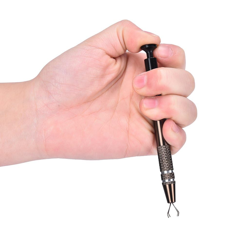 Team-Management – Herramienta de recogida de bolas de algodón para guardar manicura, herramienta de recogida, plantilla de uñas, herramienta de