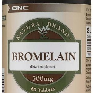 GNC Bromelina de marca natural 500 mg, 60 porciones GNC Bromelina de marca natural 500 mg, 60 porciones