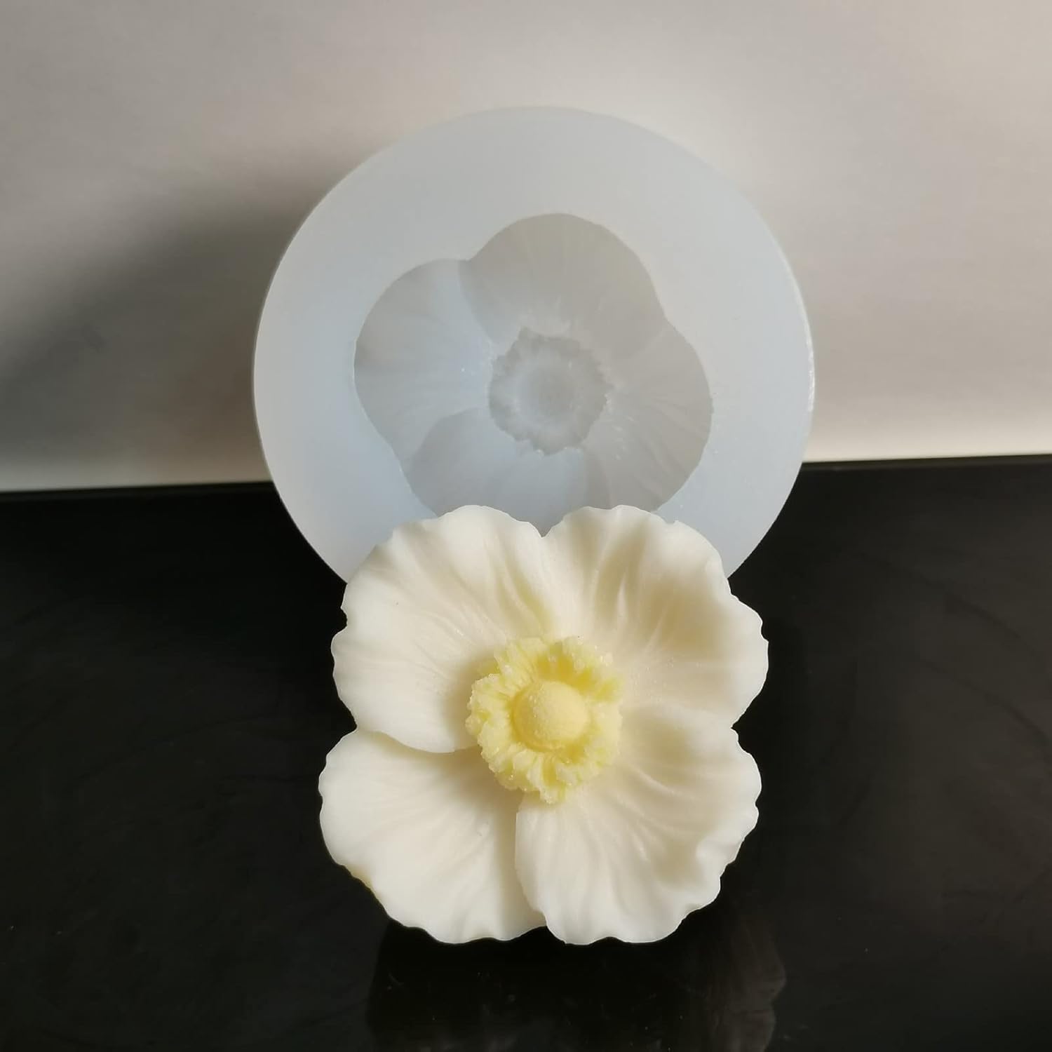 Molde de silicona para velas de flores de amor de cuatro hojas, molde de jabón para fondant, pastel de chocolate, caramelo, molde para hornear,