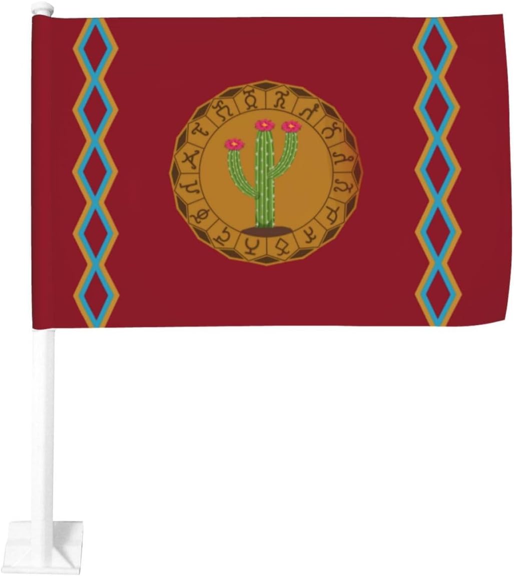 Double Sided Printing Panteera Wayuu Car Flag 12×18 Inches Car Window Clip Flags Car Decoration Banner