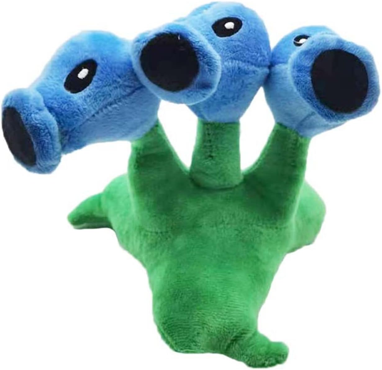 7 “Pea Plants and Zombies vs Peashooter Juguetes de peluche Threepeater PVZ Plush 1 2 Peluche suave de tres cabezas Juguete de guisante de hielo