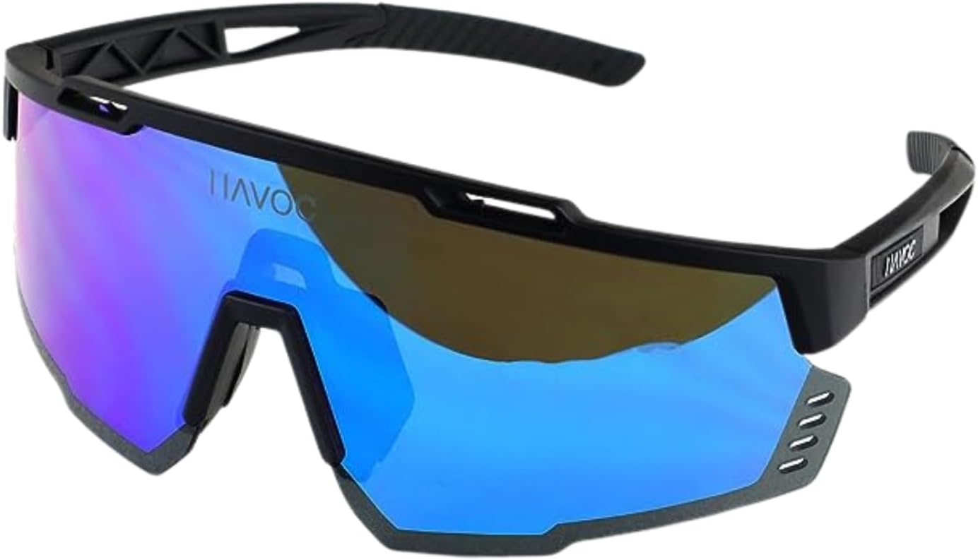 Havoc Racing Reaper – Gafas de sol de seguridad Z87+, protección UV400 de grado táctico, persianas antisudor