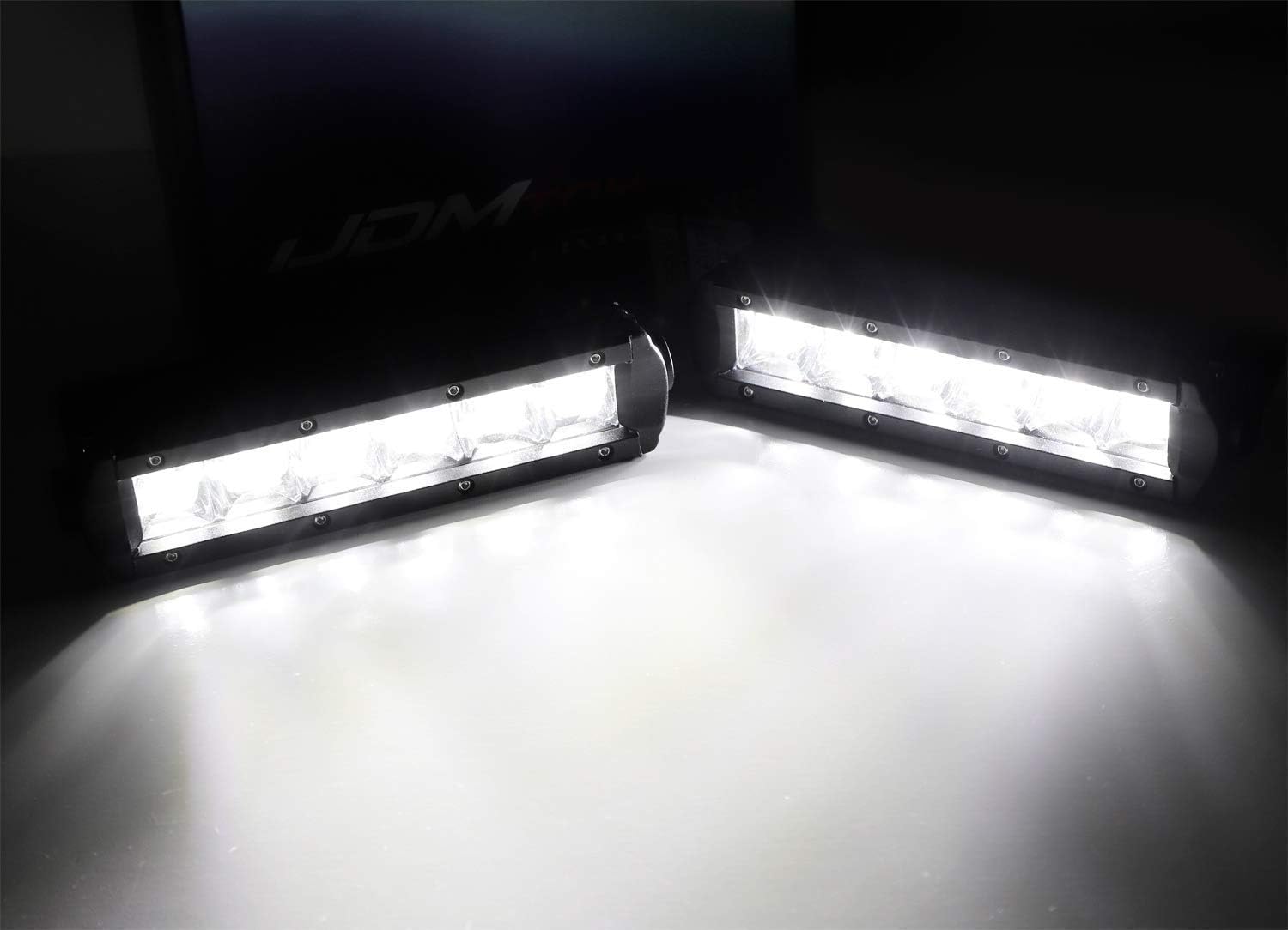 iJDMTOY Kit de barra de luz antiniebla LED SR de 30 W compatible con Ford Raptor 2017-2020, incluye barras de luz LED de una fila de alta potencia