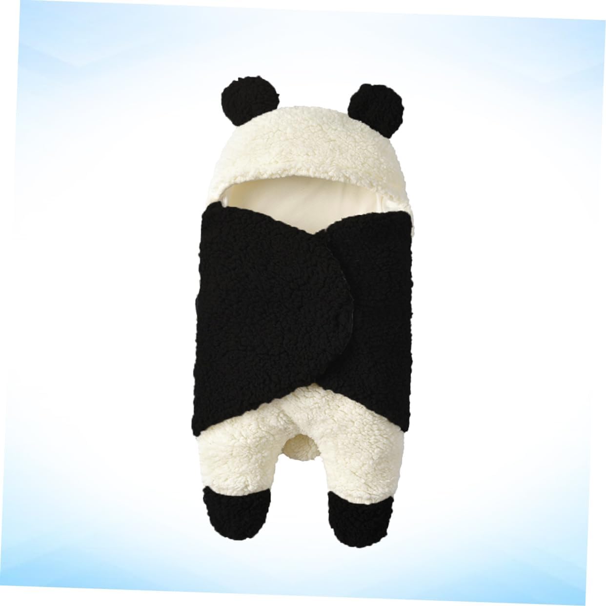 Beatifufu Manta para envolver el saco de dormir del invierno del bebé del panda suave del saco de dormir del invierno de la manta del saco