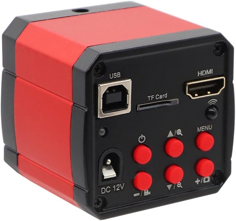 Cámara de microscopio HDMI HD 2MP 30FPS HDMI USB Industrial Digital Teléfono Cámara Microscopio para Microscopio Binocular Trinocular (Color