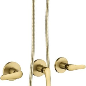 Juego de grifo de ducha de 3 manijas, sistema de ducha con boquilla de bañera, juego de grifo de bañera, juego combinado de cabezal de ducha, Juego de grifo de ducha de 3 manijas, sistema de ducha con boquilla de bañera, juego de grifo de bañera, juego combinado de cabezal de ducha,