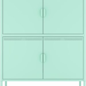 Armario de almacenamiento de metal de 4 puertas, armario de archivador con estantes ajustables y pies antideslizantes, armario de garaje y cocina, Armario de almacenamiento de metal de 4 puertas, armario de archivador con estantes ajustables y pies antideslizantes, armario de garaje y cocina,