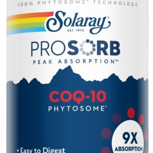 SOLARAY Fitosoma CoQ-10 – Absorción 9X CoQ10 200mg – Suplemento antioxidante fácil de digerir – Vegano y hecho sin soja – Garantía de 60 días – 30 SOLARAY Fitosoma CoQ-10 – Absorción 9X CoQ10 200mg – Suplemento antioxidante fácil de digerir – Vegano y hecho sin soja – Garantía de 60 días – 30