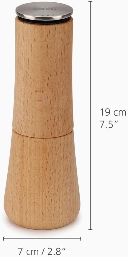 Joseph Joseph 20191 Milltop Wood – Molinillo de sal para cocina, madera