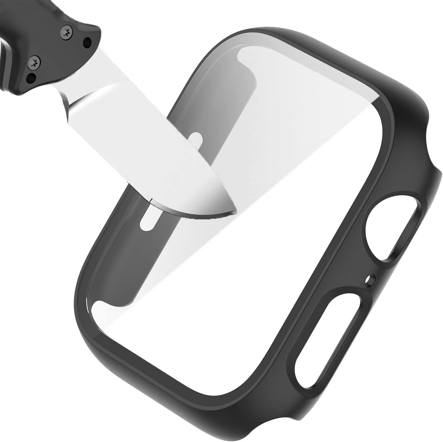 Protector de pantalla para Apple Watch Series 8 de 1.772 pulgadasSeries 7 de 1.772 pulgadas, carcasa rígida de policarbonato para accesorios Apple