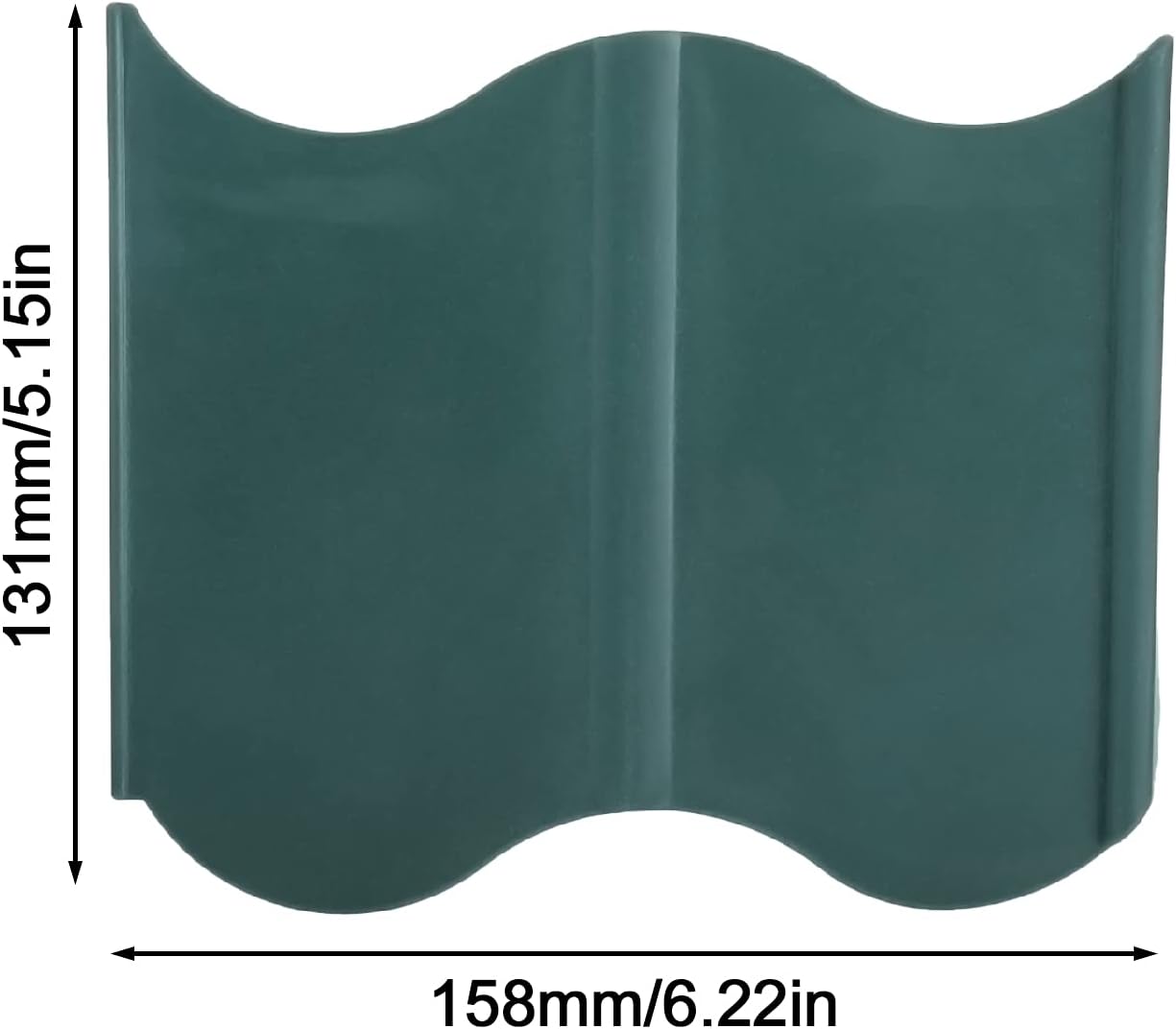 Juego de 40 bordes de jardín, 40 unidades, borde de césped entrelazado, borde decorativo para jardín, césped, cama de flores (40, verde)