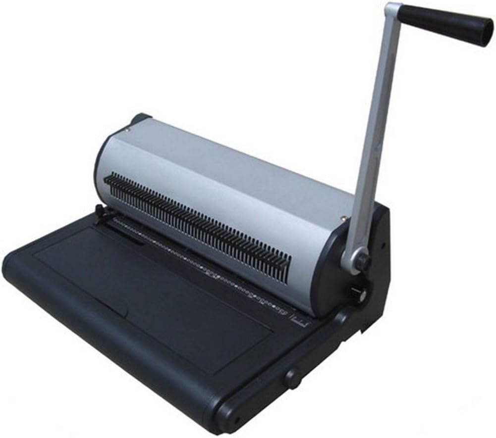 Tamerica TCC-SP41 Máquina de encuadernación en espiral resistente con pasadores totalmente desacoplables, 20 hojas de papel de 20 libras máx.
