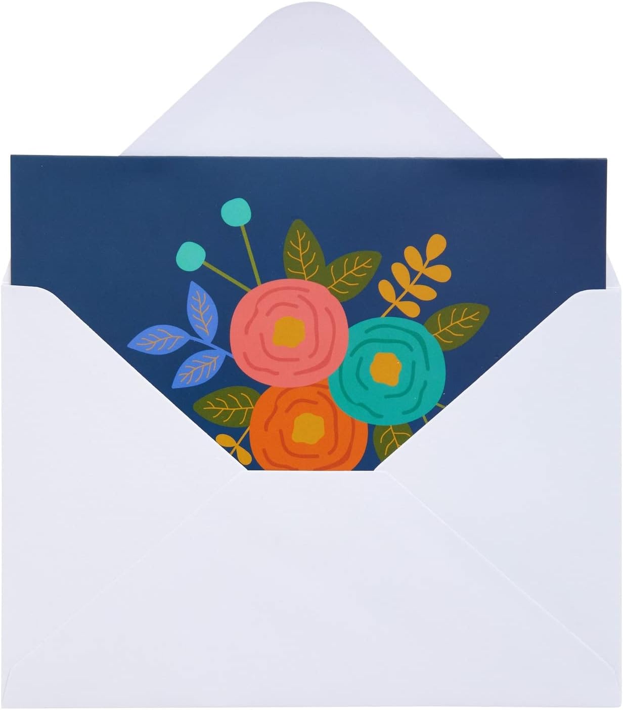 Tarjetas de felicitación para ella Floral y geométrica, Floral