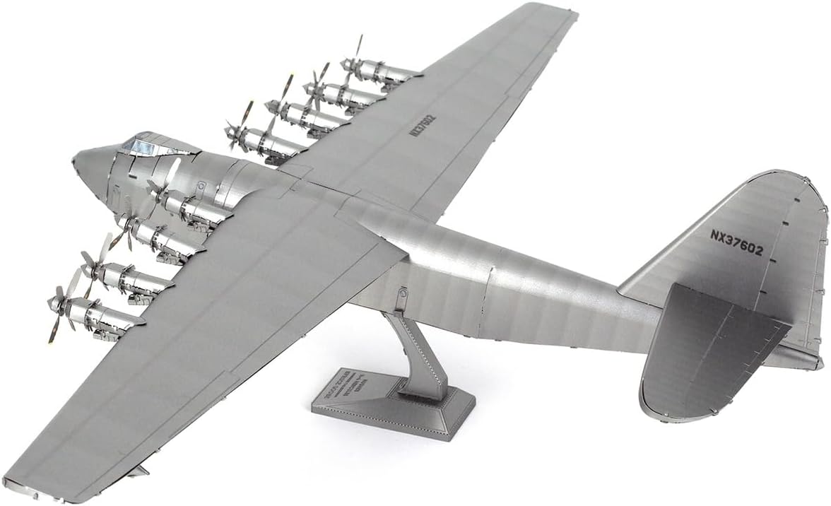 Fascinations Metal Earth Premium Series Hughes H-4 Hércules Spruce Goose – Kit de modelo de metal 3D con pinzas