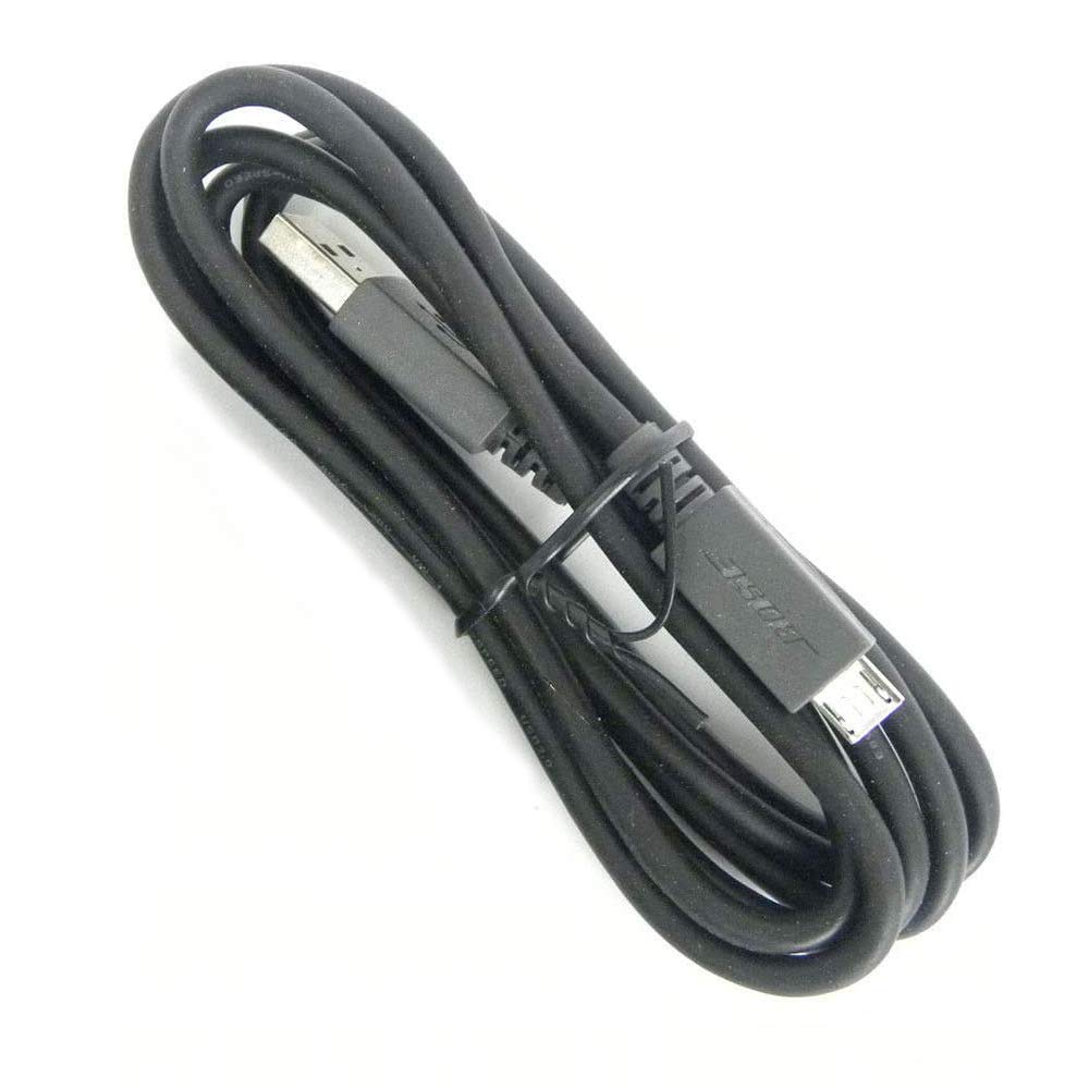 Atneway Cable de carga USB de repuesto compatible con auriculares Bose SoundLink RevolveRevolve+ MiniMini2QC20QC30QC25QC35 (3.3 piesnegro)