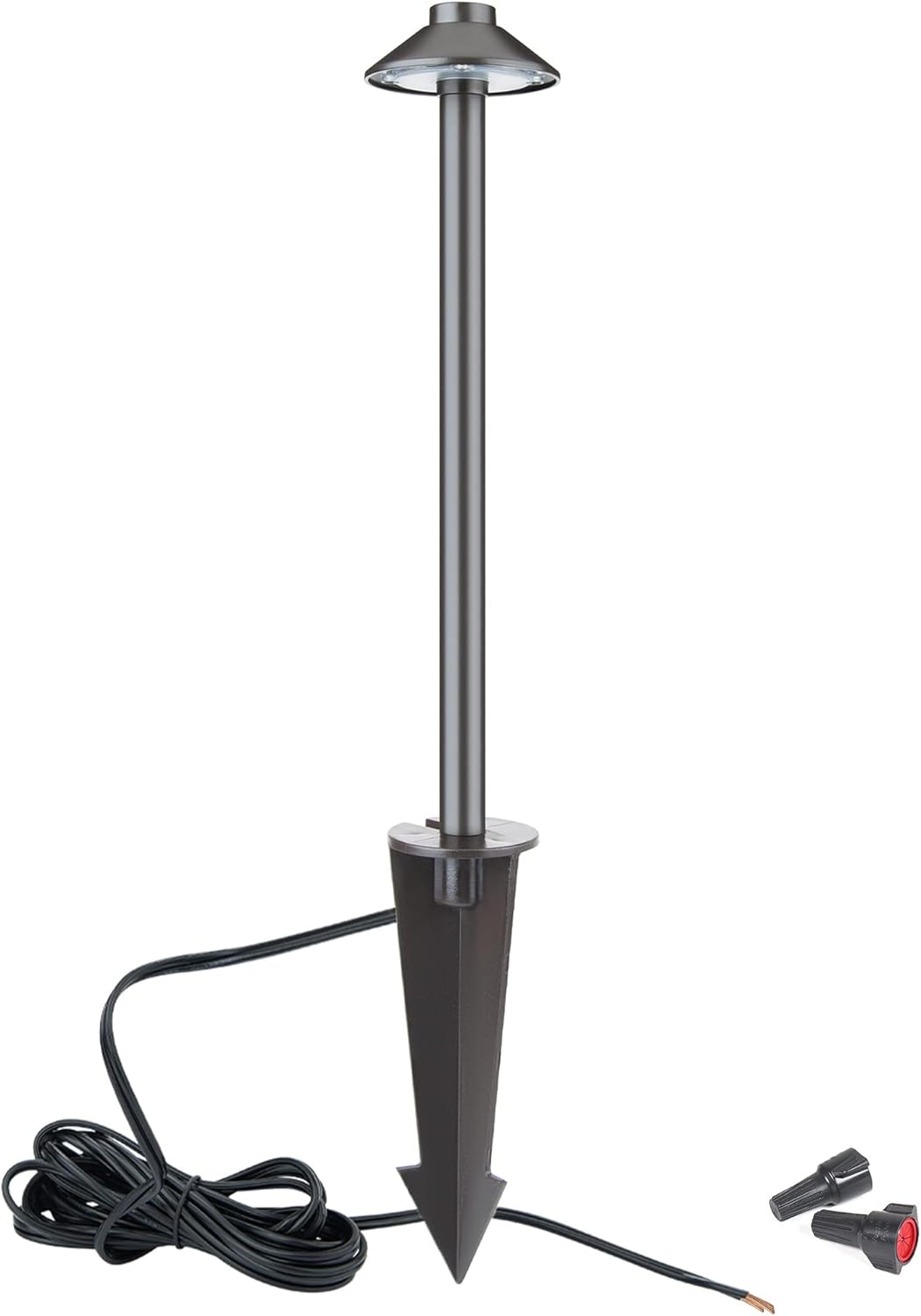 WAC Iluminación de paisaje, Interpath LED de 12 V Cono y Luz de Área 2700K LED cálido incorporado en latón macizo recubierto con bronce
