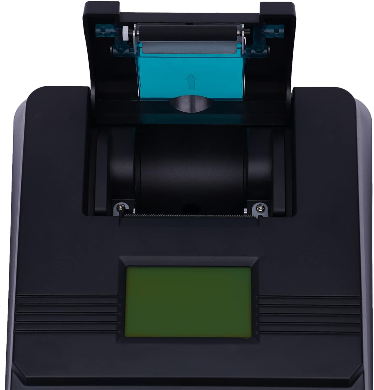 BANLICALI Caja registradora, caja registradora electrónica 40W, sistema rectangular negro de la caja registradora POS, caja registradora para