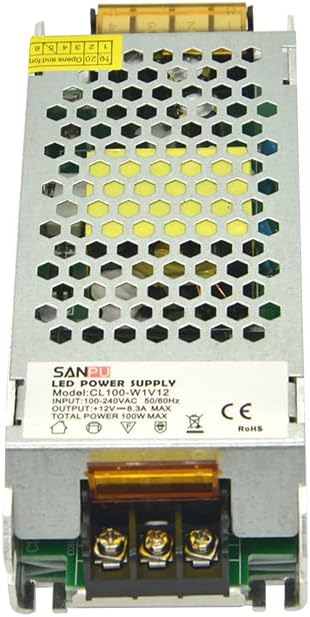 100W 12V SMPS Unidad de fuente de alimentación LED 8A AC a DC Transformador de iluminación Convertidor de controlador para tiras LED interiores