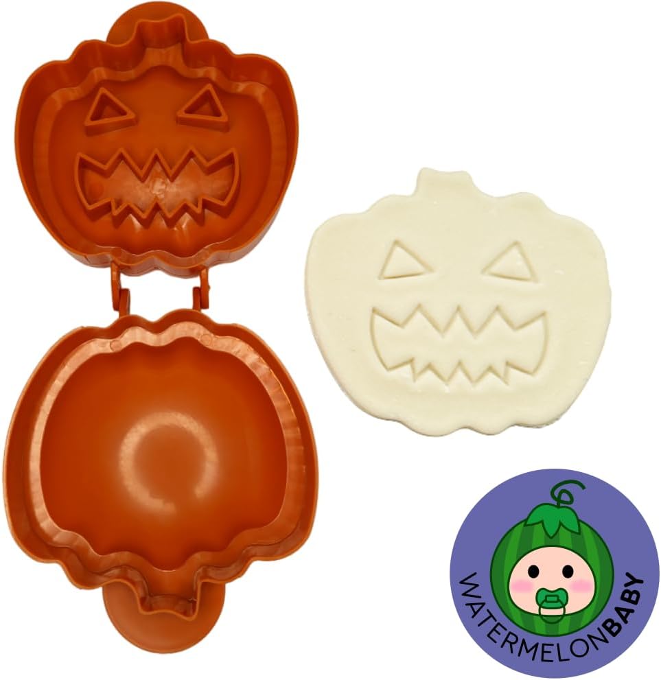 WATERMELONBABY Paquete de 3 moldes para pasteles de mano de Halloween, mini moldes para tartas, mini máquina para hacer tartas de mano, juego de