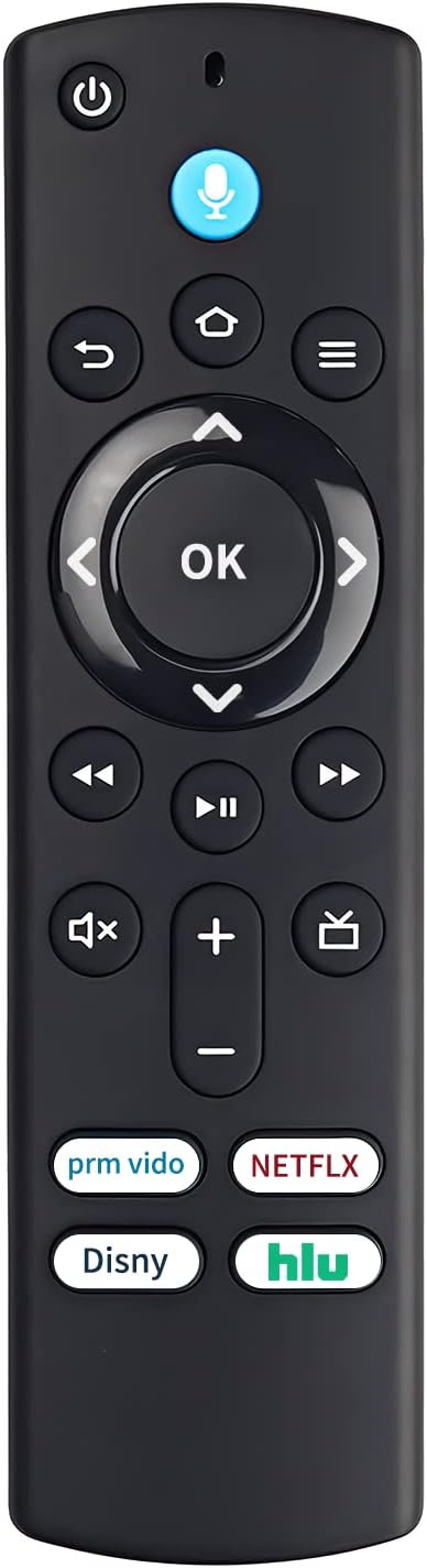 Remoto de voz de repuesto L5B83G con control remoto F -Stick compatible con F-TV Stick 4KMaxLiteCubeNo es para televisores Insignia, televisores