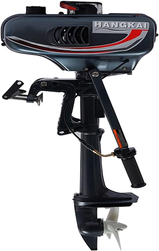 Motor fuera de borda de 2 tiempos de 3.5 HP, motor fuera de borda de 49 cc con sistema de refrigeración por agua CDI, motor fuera de borda